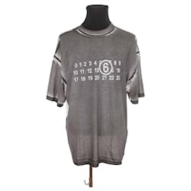 Maison Martin Margiela-T-shirt en coton-Gris