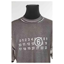 Maison Martin Margiela-T-shirt en coton-Gris