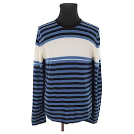 Marni Pull en coton bleu Bleu
