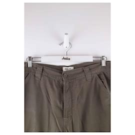 Agolde-Cotton pants-Khaki