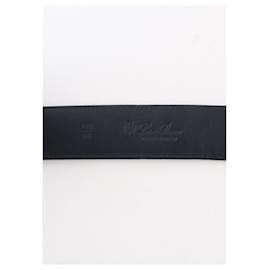 Loro Piana-Leather belt-Black