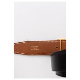 Hermès-Leather belt-Black