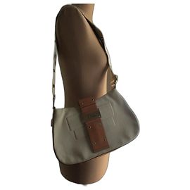 Christian Dior Columbus lona e couro. Multicor