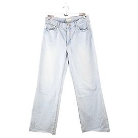 Autre Marque Gerade Baumwolljeans Blau
