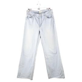 Autre Marque-Straight cotton jeans-Blue