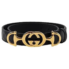 Gucci-Leather belt-Black