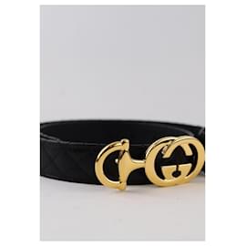 Gucci-Leather belt-Black