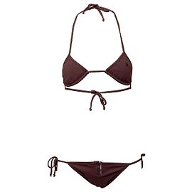 Maillot de bain Triangle Burberry Marron