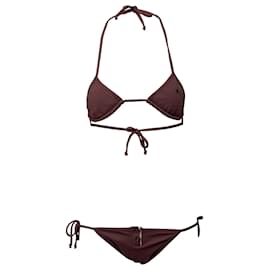 Maiô Triangular Burberry Marrom