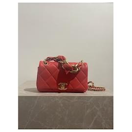 Chanel-CHANEL  Handbags T.  Leather-Red