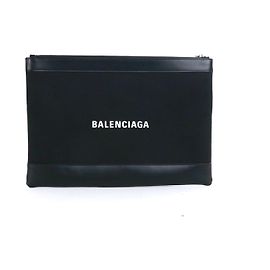 BALENCIAGA Pochette T. Pelle Nero
