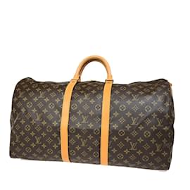 Louis Vuitton-Louis Vuitton Keepall Bandouliere 55-Brown