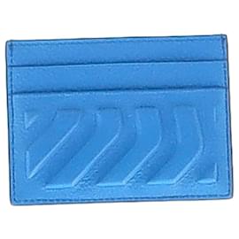 Balenciaga-Porte-carte Balenciaga en cuir bleu-Bleu
