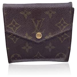 Louis Vuitton-Vintage Monogram Double Flap Wallet Compact M61652-Brown