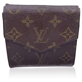 Louis Vuitton-Vintage Monogram Double Flap Wallet Compact M61652-Brown