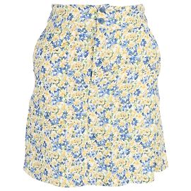 Apc A.P.C. Christa Crepe Minirock aus Viskose mit Blumenmuster Andere