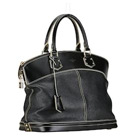 Louis Vuitton-Louis Vuitton Lockit MM Leather Handbag M91875 in Good condition-Black