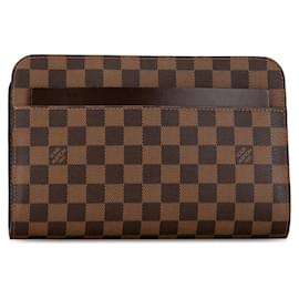 Louis Vuitton-Louis Vuitton Saint Louis Canvas Clutch Bag N51993 in Good condition-Brown