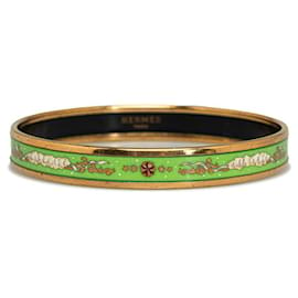 Hermès-Hermes Narrow Enamel Bangle Enamel Bangle in Good condition-Green