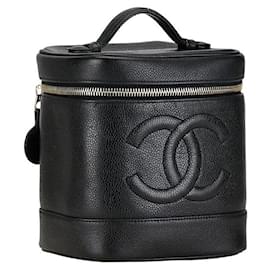 Chanel-Sac Vanity en cuir Chanel A01998 en bon état-Noir