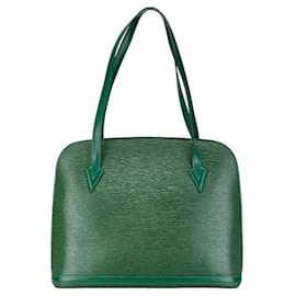 Louis Vuitton-Louis Vuitton Epi Lussac Shoulder Tote Bag Leather Shoulder Bag M52284 in Good condition-Green