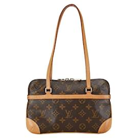 Louis Vuitton-Sac à épaule Mini Coussin en toile Louis Vuitton M51143 en bon état-Marron