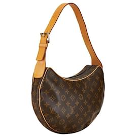 Louis Vuitton-Louis Vuitton Monogram Croissant MM Schultertasche M51512 aus braunem PVC-Leder in sehr gutem Zustand-Braun