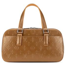 Louis Vuitton-Louis Vuitton Shelton MM Leather Handbag M55177 in Good condition-Golden