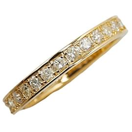 & Other Stories-LuxUness 18K Classic Diamond Band  Metal Ring in Excellent condition-Golden