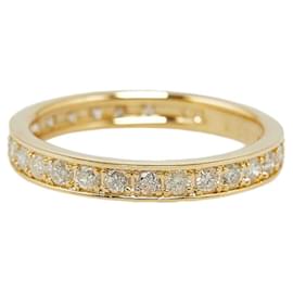 & Other Stories-Anel de ouro amarelo K18YG com diamante de 0,5 ct, tamanho 11 em excelente estado-Dourado