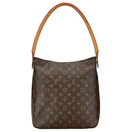 Louis Vuitton-Louis Vuitton Looping GM Canvas Shoulder Bag M51145 in Good condition-Brown