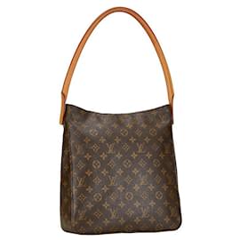 Louis Vuitton-Louis Vuitton Looping GM Canvas Shoulder Bag M51145 in Good condition-Brown