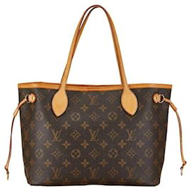 Louis Vuitton-Louis Vuitton Neverfull PM Canvas Tote Bag M40155 in Good condition-Brown