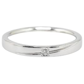 & Other Stories-LuxUness 14K Classic Diamond Ring  Metal Ring in Excellent condition-Silvery