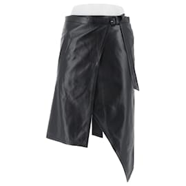 Louis Vuitton-LOUIS VUITTON Skirts T.FR 36 Leather-Black