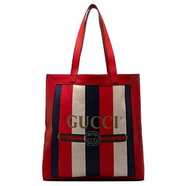 Gucci Red Sylvie Baiadera Tote Red