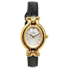 Fendi-Fendi Gold Quartz Gold Plated Chameleon 640L Watch-Golden