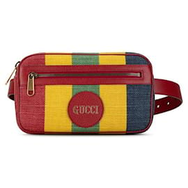 Gucci-Gucci Canvas Baiadera Belt Bag Canvas Belt Bag 625895 in Good condition-Red