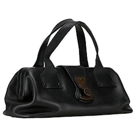 Gucci-Gucci Leather Handbag Leather Handbag 105378 in Fair condition-Black