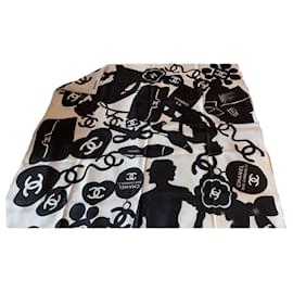 Chanel-Silk scarves-Black