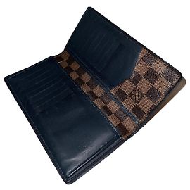 Louis Vuitton wallet brown leather Brown