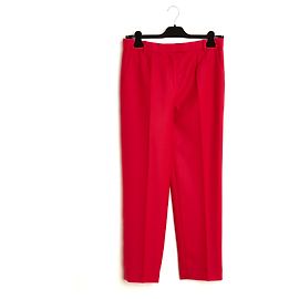 The Row Hose FR38 Rot Wolle Perfekte Hose UK10 US8 Rot