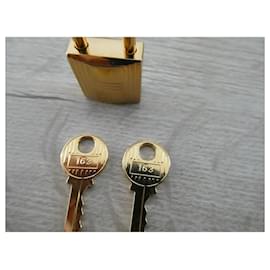 Hermès-Hermès gold-plated steel padlock NEW for Kelly, Birkin, Victoria bags-Gold hardware