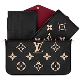 Louis Vuitton-Félicie-Noir,Beige