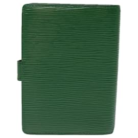 Louis Vuitton-LOUIS VUITTON Epi Agenda PM Day Planner Cover Green R20054 LV Auth 76255-Green