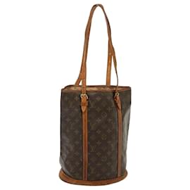 Louis Vuitton-LOUIS VUITTON Monogram Bucket GM Schultertasche M42236 LV Auth 77428-Monogramm