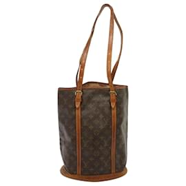 Louis Vuitton-LOUIS VUITTON Monogram Bucket GM Schultertasche M42236 LV Auth 77428-Monogramm