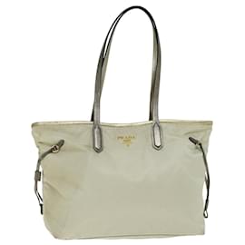 Prada-PRADA Shoulder Bag Auth 77084-White