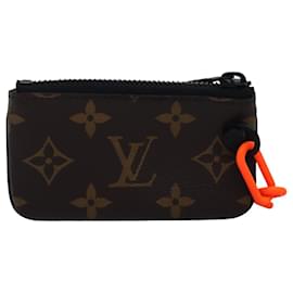 Louis Vuitton-LOUIS VUITTON Monogram Solar Powered Ray Pochette Cles M44487 LV Auth 76436A-Monogram