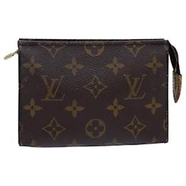 Louis Vuitton-LOUIS VUITTON Monogram Poche Toilette 15 Pouch M47546 LV Auth 76270-Monogram